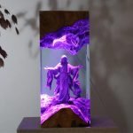 Glowing Jesus Resin Lamp