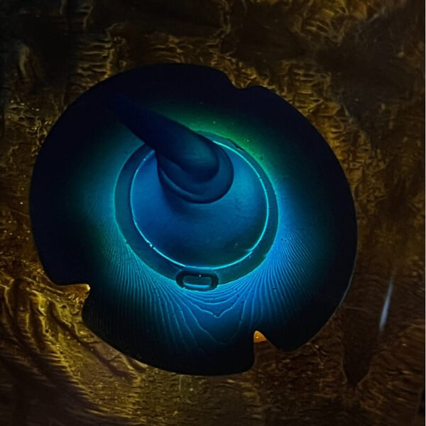 Halloween pumpkin dead wood resin lamp 4