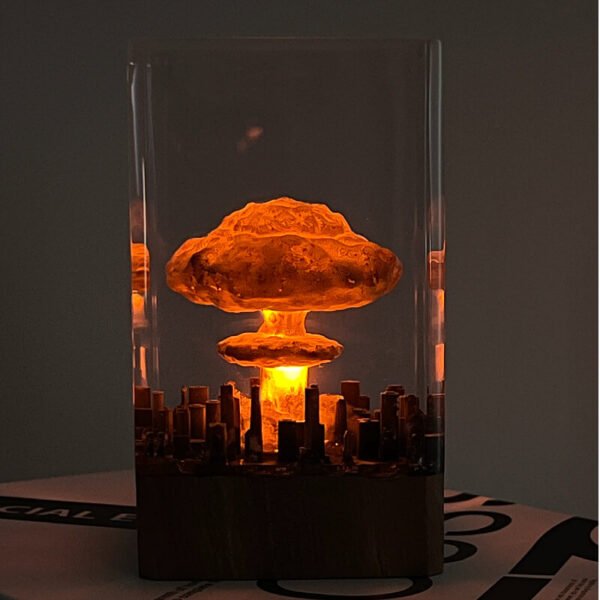 Mushroom cloud resin lamp 1 5