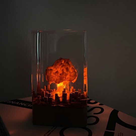 Mushroom cloud resin lamp 1 6