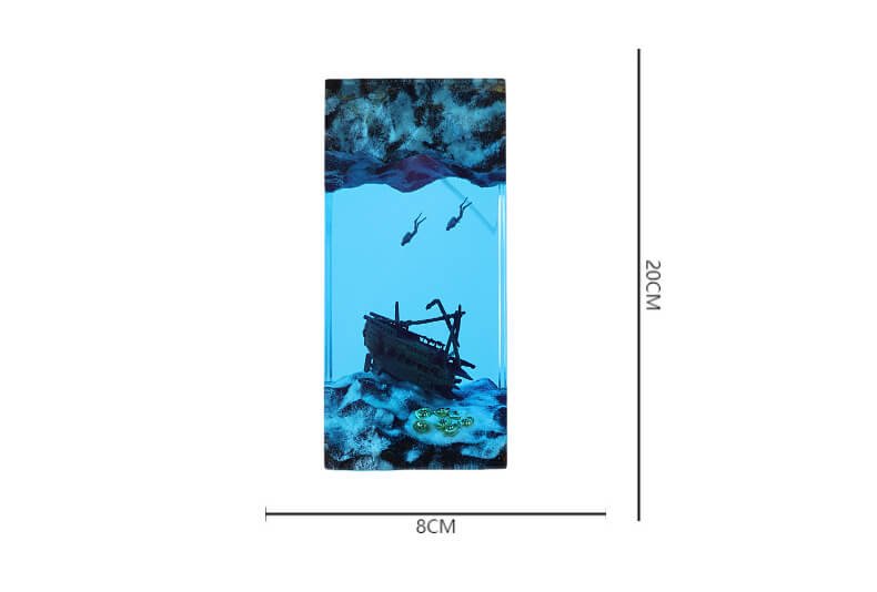 Undersea Shipwreck Resin Light 10 Undersea Shipwreck 10