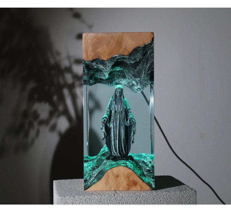 Virgin Mary Resin Night Light 10 Virgin Mary Resin Night Light 3