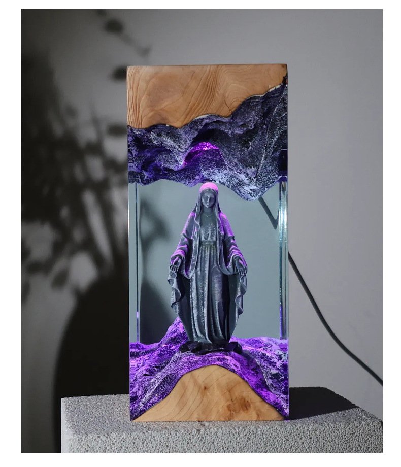 Virgin Mary Resin Night Light 4