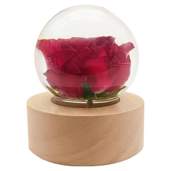 Flower crystal ball warm light resin lamp 9