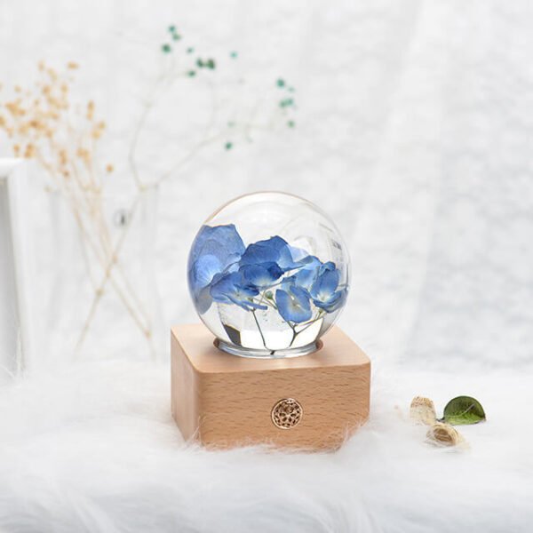 Flowers Log Resin Lamp Gift 7