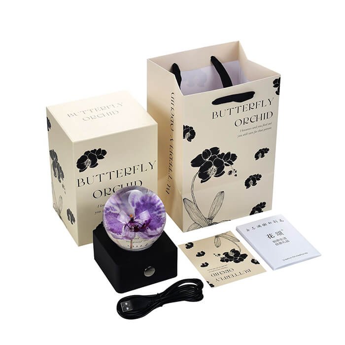 Phalaenopsis Beech Wood Warm Light Resin Lamp 7 Phalaenopsis Beech 5