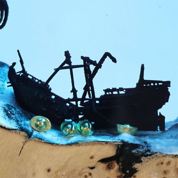 Deep Sea Shipwreck Octopus Resin Lamp1 3