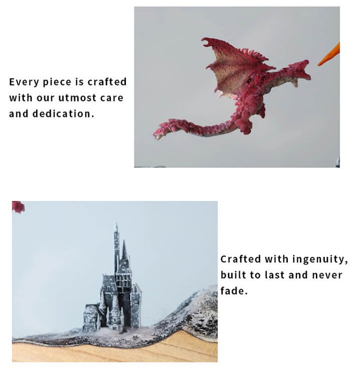 Fire Breathing Dragon Resin Lamp 4