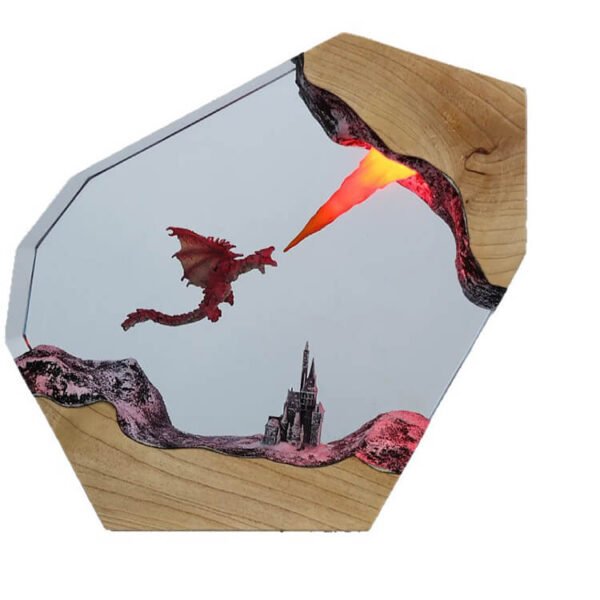 Fire Breathing Dragon Resin Lamp 9