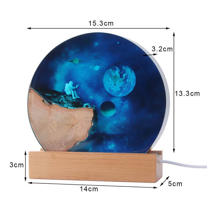 Space Astronaut Resin Lampxq 1