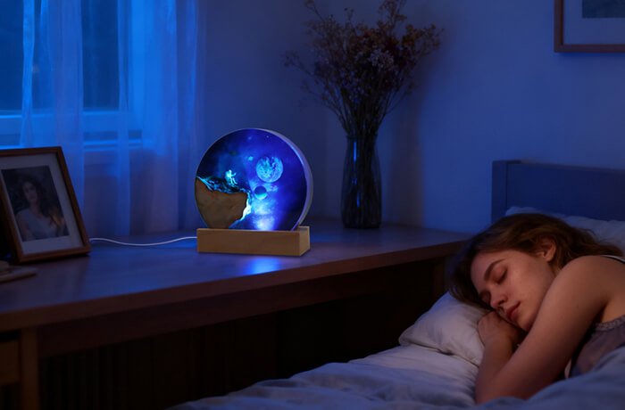 Space Astronaut Resin Lampxq 6