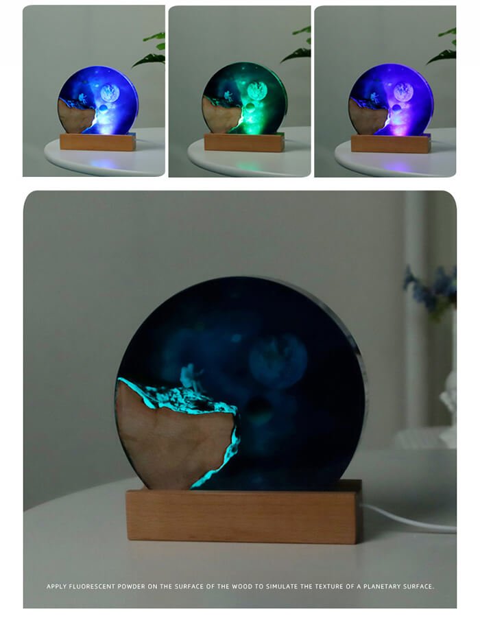 Space Astronaut Resin Lampxq 7