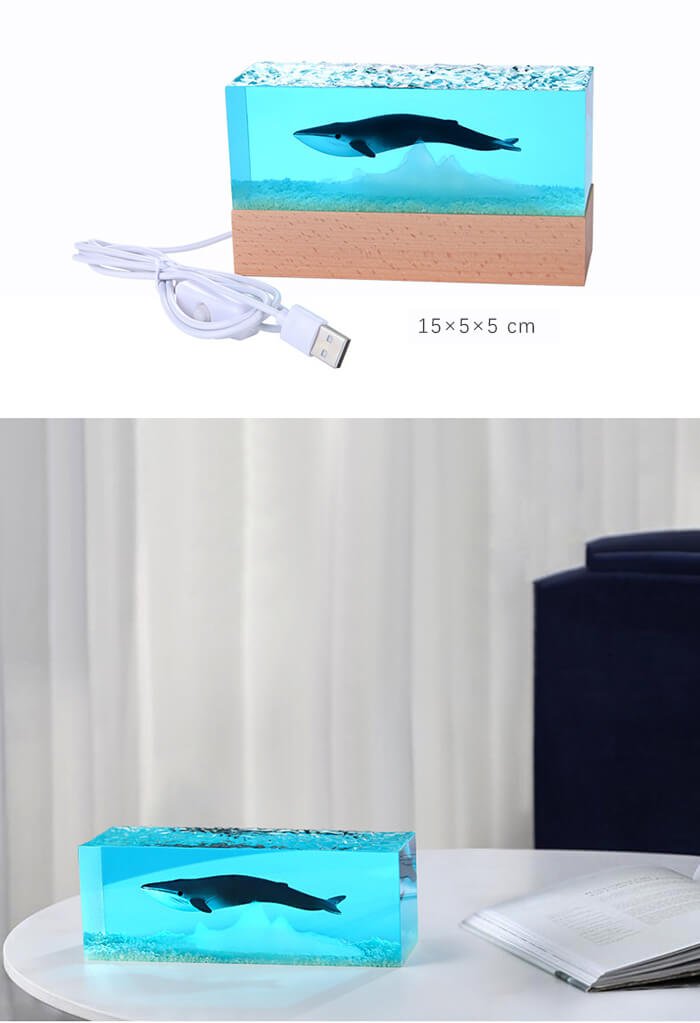 Square Ocean Whale Resin Lamp12 2