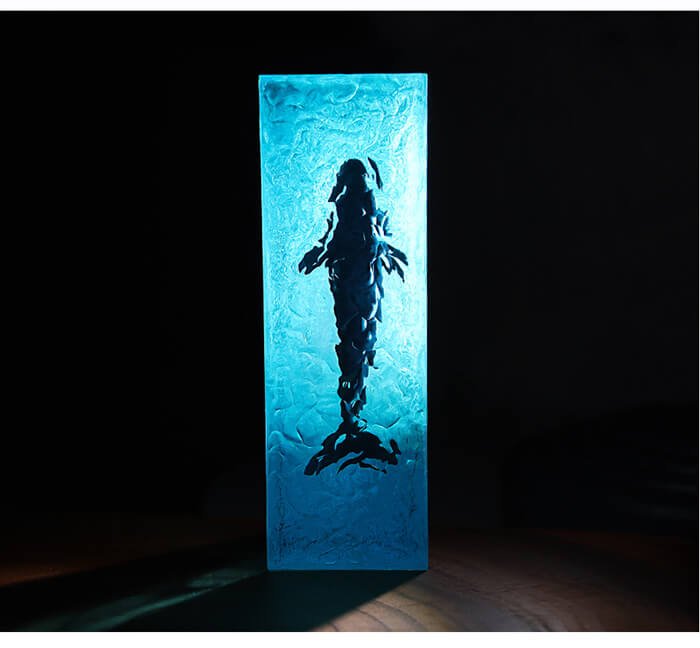 Square Ocean Whale Resin Lamp12 5