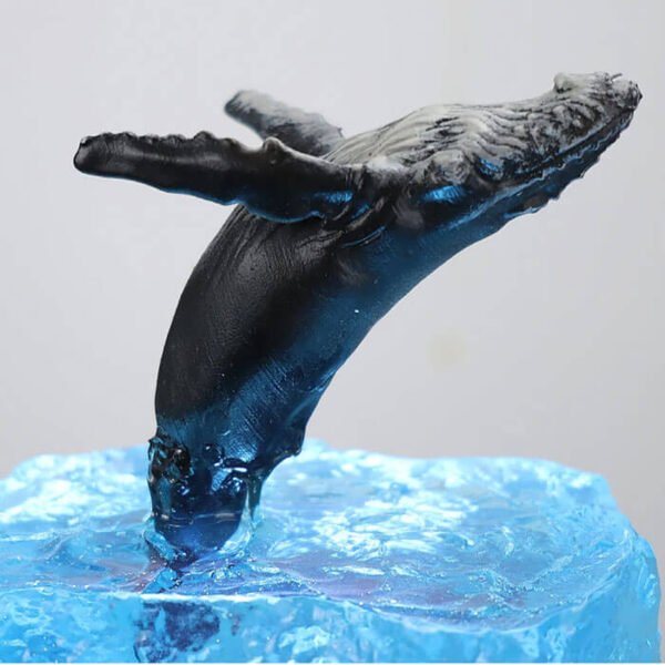 Whales Are Jumping Resin Lamp 2