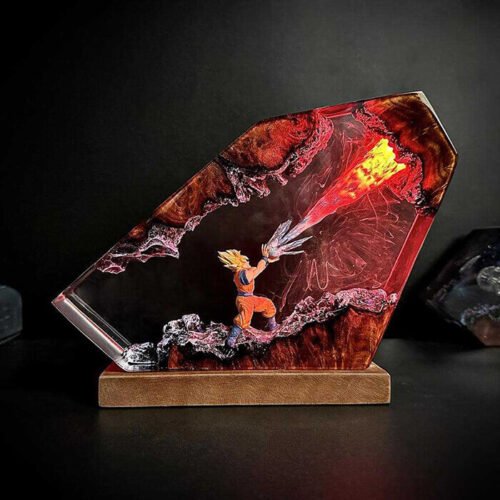 Kung Fu Resin Lamp